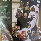 Bucilla 18  Felt Christmas Stocking Kit  black Bear Bonfire  85467