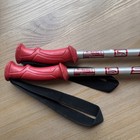 Scott Men   s Ski Poles Series 4 Aluminum Red silver 125cm 50 In Made In Italy