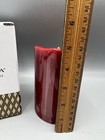 Luminara Real Flame Effect Led Pillar Candle Burgundy Unscented With Remote
