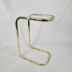 Vintage Milo Baughman Style Brass Sofa Table Plant Stand Cantilever Mcm Retro