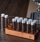 Single Dose Coffee Bean Storage Tubes Cellar 10 Pcs Dosing Glass Knodos   Funnel