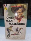 One Man Massacre     Jonas Ward 1958 Paperback Vintage Western 1st Printing         