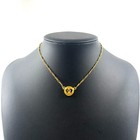 Chanel Cc Logo Chain Necklace Gold Plated Vintage 1983 Jewelry Authentic Japan