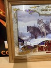 Old Milwaukee The Timber Wolves Beer Mirror Wildlife Series No  5 Mancave Bar