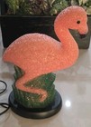 Retro Eva Plastic Lamp Tabletop Lamp Bed Time Night Light Bedroom Pink Flamingo