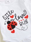 New Valentine s Day Love Bug Ladybug Baby Girls Outfit Set
