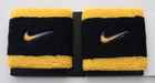 Nike Swoosh Singlewide Wristbands Adult Black university Gold court Purple