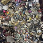 One Pound Lot Random Earrings Singles Junk Jewelry Arts Crafts Clip On Vtg Beads