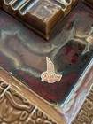 Vintage Mcm Atomic Red Wing Ceramic 936 Ashtray Drip Glaze Mid Century Modern