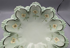 M z  Austria 933 Mint Green W flower Repeat Antique Large Bowl Beautiful 10  Dia