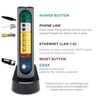 Motorola Cable Modem   Wifi Router   2 Phone Ports Combo  wifi 5   -  Silver