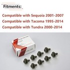 8pcs Skid Plate Splash Shield Cover Bolts Compatible With 4runner Tacoma Tundra