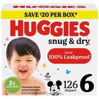 Huggies Snug   Dry Leakproof Baby Diapers  Size 6  35  Lbs   126 Ct  select For