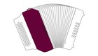 Hohner Panther Diatonic Accordion In Key Of Sol  Model 3100gcf Authorize Dealer
