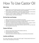 Castor Oil 16oz  glass Bottle  - 100  Pure And Natural  Cold Pressed Hexane-free
