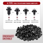 Push Type Retainer Fender Liner Clips Compatible With Nissan infiniti Front 