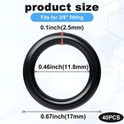 40 Pack O-rings Power Pressure Washer Replacement For 3 8  Quick Connect Coup   