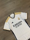 Real Madrid 23 24 Size Medium Men   s Home Jersey Soccer Kit