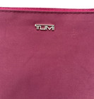 New Tumi For Delta Airlines Burgundy Soft Sided Accessory Bag Pouch