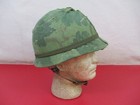 Vietnam Era Us Army M1 Ground Troop Helmet Complete W liner - Dated 1966 - Nice