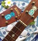 Inlay Stickers Decals For Ukuleles Pineapples 2 Colors Set
