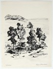 Hans Venter Landscape Erzgebirge Sudetenland Signed Ink Drawing 1924