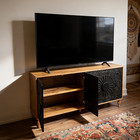 63  Carved Door Tv Stand Console Table Sideboard Buffet Storage Cabinet Credenza