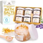 Epsom Salt Bath Soak Gift Set For Women     6 Scent Bath Salts  Lavender  Ro