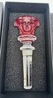 Versace Rosenthal Medusa Leaded Crystal Bottle Stopper Red Austria