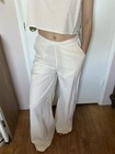 Rvca Women   s White 2-piece Cotton Woven Cami   Wide-leg Pants Set