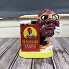 Vintage 1987 California Raisins 7  Vinyl Coin Bank - Sunmaid