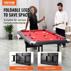 Vevor 6 3ft Billiards Table Portable Pool Table Red Cloth For Family Game Room