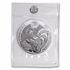  2017 Rwanda Lunar Rooster 1oz Silver 999 Coin Bu - Mint Sealed 