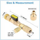 Hvac Tool Ac Schrader Valve Core Remover Dual Size 1 4   5 16 Port Installer New