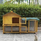 Outdoor Wooden Chicken Coop Bunny Cage Nest Box Hen House Poultry Pet Hutch