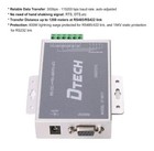 Dtech Bi-directional Active Rs232 To Rs485 Rs422 Serial Converter With Surge   