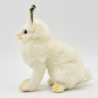 Hansa White Rabbit Plush Toy Realistic Bunny Stuffed Animal 18cm