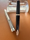 Pilot Elite Fountain Pen Sterling Silver 18k-750wg Nib-fine H1272 Vintage 1971