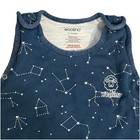 Woolino 4 Season Baby Merino Wool Sleep Sack Nught Sky Blue Stars 2-4 Years