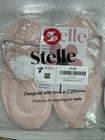 Stelle Ballet Shoes Girls Pink Canvas Split Sole No Tie 2 Pairs New