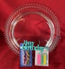 Candlewick Birthday Candle Platter 13 5    Elegant Glass Usa -rare Find-