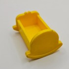 Vintage Original Fisher Price Little People Yellow Crib With Heart
