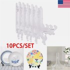 10pcs Clear Decorative Plate Holder Display Stand Easel Picture Frame Pedestal