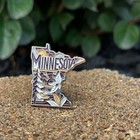 Minnesota State Enamel Lapel Pin     Us State Collectible Lapel Pin