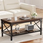 Rectangle Coffee Tables For Living Room  Wood Rectangular Coffee Table  Walnut