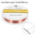 1pcs Craft Wire Resistant Beads Copper Wire For Jewelry Making red Bronze 