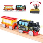 Battery Operated Locomotive Train Set For Wooden Tracks electric Remote Contr   