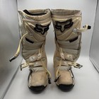 Fox Racing White Comp 5 Motocross Mens Mx Boots  Uk Size 10 Needs New Straps