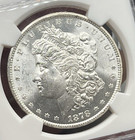 1878-cc Morgan Silver Dollar Ngc Ms63  1 Uncirculated Lusterous 