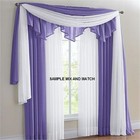 1 Elegance Sheer Valance Scarf Topper Swag Window Treatment Covering All Styles 